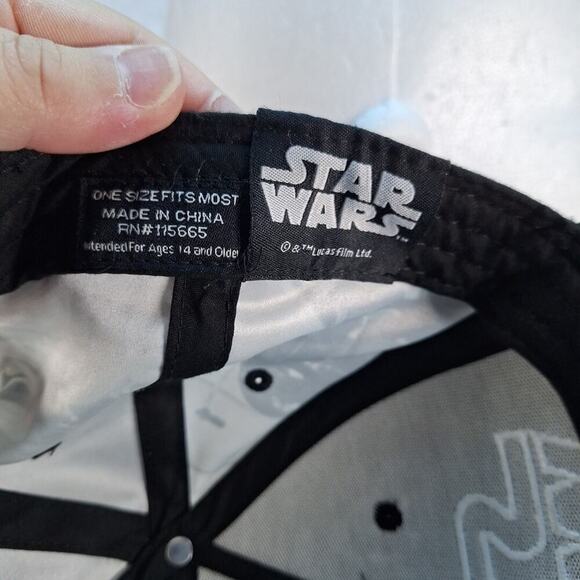 STAR WARS Movie Logo Darth Vader Luke Skywalker Snapback Hat - Picture 9 of 9